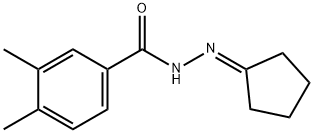N-(cyclopentylideneamino)-3,4-dimethylbenzamide Structural