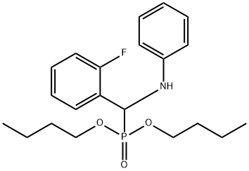 dibutyl ((2-fluorophenyl)(phenylamino)methyl)phosphonate Structural