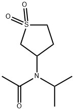 N-(1,1-dioxidotetrahydro-3-thienyl)-N-isopropylacetamide Structural