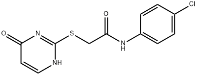 N-(4-chlorophenyl)-2-[(4-hydroxypyrimidin-2-yl)sulfanyl]acetamide Structural