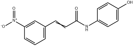 N-(4-Hydroxy-phenyl)-3-(3-nitro-phenyl)-acrylamide Structural