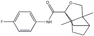 N-(4-fluorophenyl)-3a,6a-dimethylhexahydro-1H-1,4-methanocyclopenta[c]furan-1-carboxamide Structural
