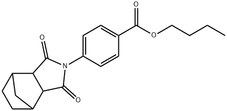butyl 4-(1,3-dioxooctahydro-2H-4,7-methanoisoindol-2-yl)benzoate Structural