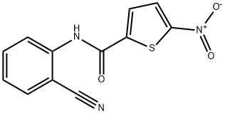 N-(2-cyanophenyl)-5-nitrothiophene-2-carboxamide Structural