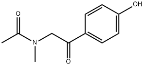 N-[2-(4-hydroxyphenyl)-2-oxoethyl]-N-methylacetamide Structural
