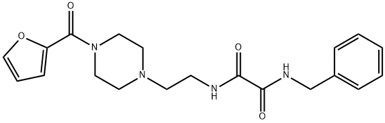 N-benzyl-N'-{2-[4-(furan-2-ylcarbonyl)piperazin-1-yl]ethyl}ethanediamide Structural