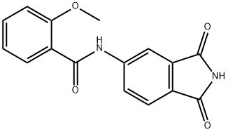 N-(1,3-dioxoisoindolin-5-yl)-2-methoxybenzamide Structural