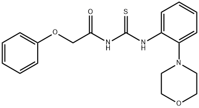 N-{[2-(morpholin-4-yl)phenyl]carbamothioyl}-2-phenoxyacetamide Structural