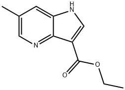 ETHYL 6-METHYL-1H-PYRROLO[3,2-B]PYRIDINE-3-CARBOXYLATE Structural