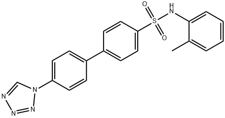 N-(2-methylphenyl)-4'-(1H-tetrazol-1-yl)biphenyl-4-sulfonamide Structural