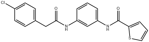 N-(3-{[(4-chlorophenyl)acetyl]amino}phenyl)thiophene-2-carboxamide Structural