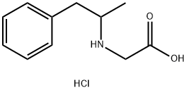 Glycine, N-(1-methyl-2-phenylethyl)-, hydrochloride Structural