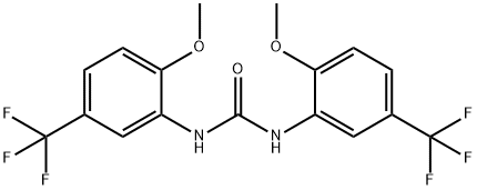Carbanilide, 2,2'-dimethoxy-5,5'-bis(trifluoromethyl)- Structural