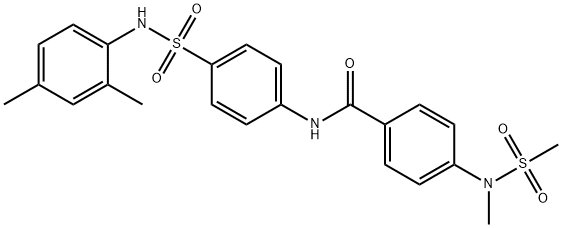 N-{4-[(2,4-dimethylphenyl)sulfamoyl]phenyl}-4-[methyl(methylsulfonyl)amino]benzamide Structural