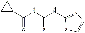 N-[(1,3-thiazol-2-ylamino)carbonothioyl]cyclopropanecarboxamide Structural