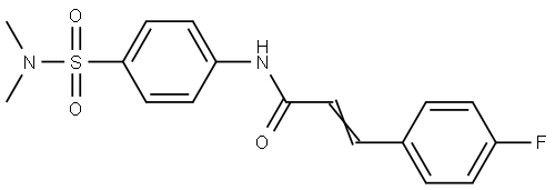 N-{4-[(dimethylamino)sulfonyl]phenyl}-3-(4-fluorophenyl)acrylamide Structural