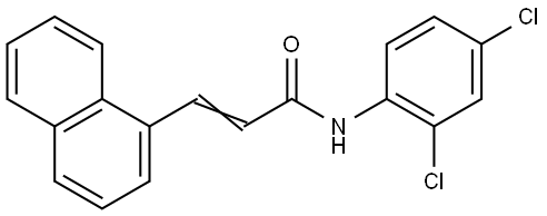 N-(2,4-dichlorophenyl)-3-(1-naphthyl)acrylamide Structural