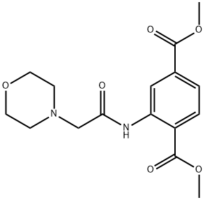 dimethyl 2-(2-morpholinoacetamido)terephthalate Structural