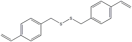 Disulfide, bis[(4-ethenylphenyl)methyl] Structural