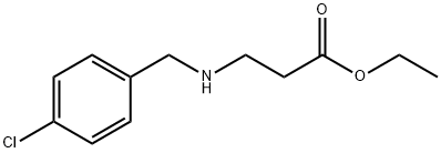 ethyl 3-{[(4-chlorophenyl)methyl]amino}propanoate Structural