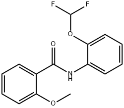 N-[2-(difluoromethoxy)phenyl]-2-methoxybenzamide Structural