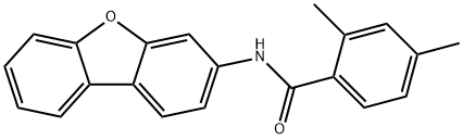 N-(dibenzo[b,d]furan-3-yl)-2,4-dimethylbenzamide Structural