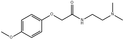 N-[2-(dimethylamino)ethyl]-2-(4-methoxyphenoxy)acetamide Structural