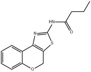 N-(4H-chromeno[4,3-d]thiazol-2-yl)butyramide Structural