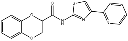 N-(4-(pyridin-2-yl)thiazol-2-yl)-2,3-dihydrobenzo[b][1,4]dioxine-2-carboxamide Structural