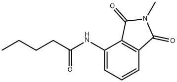 N-(2-methyl-1,3-dioxoisoindolin-4-yl)pentanamide Structural