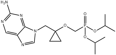 diisopropyl ((1-((2-amino-9H-purin-9-yl)methyl)cyclopropoxy)methyl)phosphonate Structural
