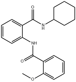 N-{2-[(cyclohexylamino)carbonyl]phenyl}-2-methoxybenzamide Structural