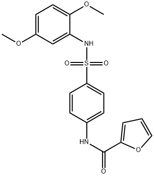 N-{4-[(2,5-dimethoxyphenyl)sulfamoyl]phenyl}furan-2-carboxamide Structural
