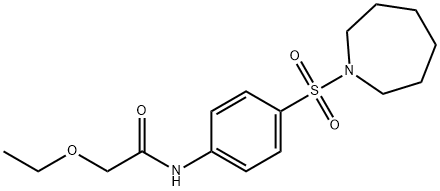 N-[4-(azepan-1-ylsulfonyl)phenyl]-2-ethoxyacetamide Structural