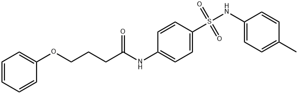 N-{4-[(4-methylphenyl)sulfamoyl]phenyl}-4-phenoxybutanamide Structural
