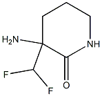 2-Piperidinone, 3-amino-3-(difluoromethyl)- Structural