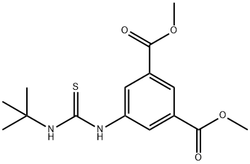 dimethyl 5-[(tert-butylcarbamothioyl)amino]benzene-1,3-dicarboxylate Structural