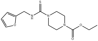 ethyl 4-[(furan-2-ylmethyl)carbamothioyl]piperazine-1-carboxylate Structural