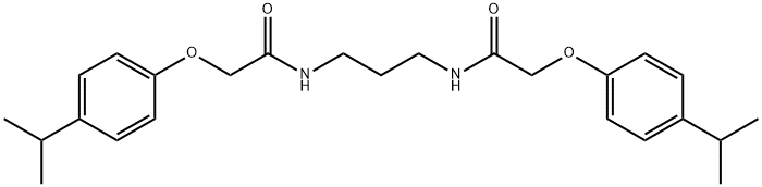 N,N'-1,3-propanediylbis[2-(4-isopropylphenoxy)acetamide] Structural