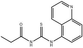 N-propionyl-N'-(5-quinolinyl)thiourea Structural
