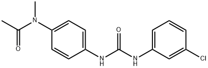 N-[4-[(3-chlorophenyl)carbamoylamino]phenyl]-N-methylacetamide Structural