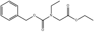 ETHYL 2-((BENZYLOXYCARBONYL)(ETHYL)AMINO)ACETATE Structural