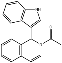 Isoquinoline, 2-acetyl-1,2-dihydro-1-(1H-indol-3-yl)- Structural