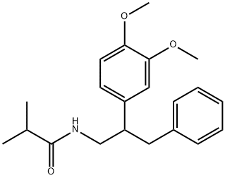 N-[2-(3,4-dimethoxyphenyl)-3-phenylpropyl]-2-methylpropanamide Structural
