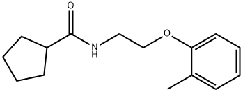 N-[2-(2-methylphenoxy)ethyl]cyclopentanecarboxamide Structural