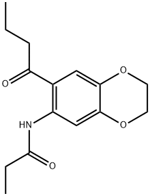 N-(7-butanoyl-2,3-dihydro-1,4-benzodioxin-6-yl)propanamide Structural