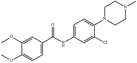N-[3-chloro-4-(4-methylpiperazin-1-yl)phenyl]-3,4-dimethoxybenzamide Structural