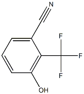 3-hydroxy-2-(trifluoromethyl)benzonitrile Structural