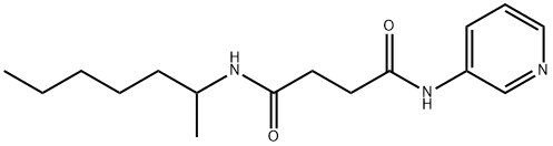 N-(heptan-2-yl)-N'-(pyridin-3-yl)butanediamide Structural