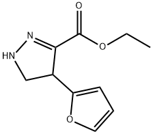 ethyl 4-(2-furyl)-4,5-dihydro-1H-pyrazole-3-carboxylate Structural